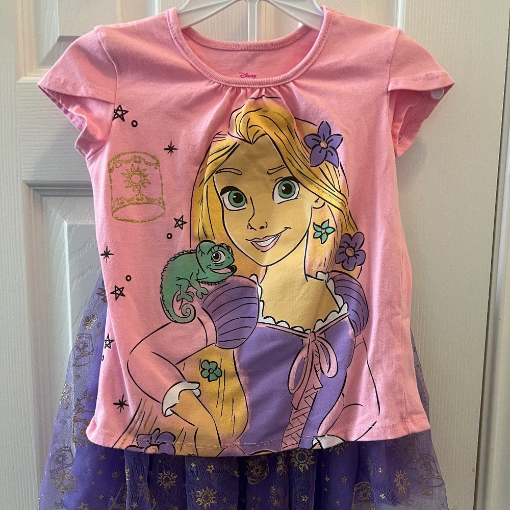 Disney Rapunzel 6 6x set short sleeve shirt tulle skirt tutu